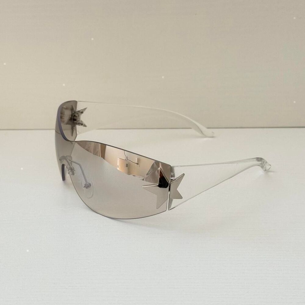Unbranded Men's Silver and Grey Sunglasses
